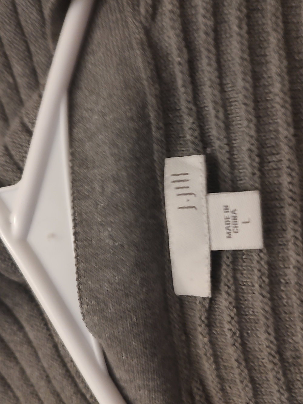 J. Jill Gray Ribbed Open-Front Cardigan - Picture 3 of 4